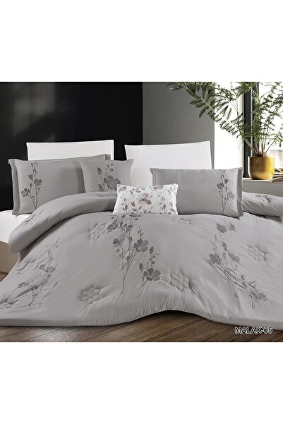 miral Embroidered Royal Bedspread Heavy Stuffing and Modern Design 8Pcs 240×260