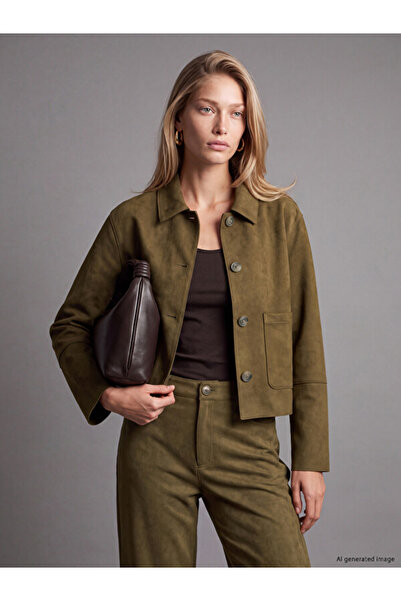 LC Waikiki Timeless Clothing & Timeless Choices Shirt Roba Collar Suede Look ...
