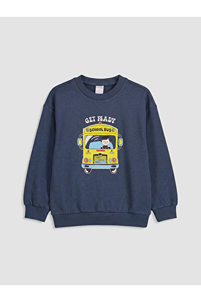 LC Waikiki Rmz Gi̇yi̇m Farkiyla Printed Boys' Sweatshirt