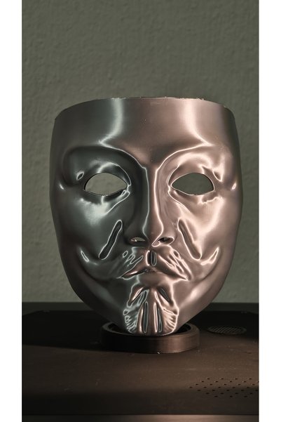 Morfem3D Historical Turkish Kıpçak Warrior Mask – Wearable - 3D Decorative Design