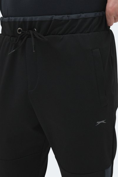 Slazenger Oxford i men's zip pocket black sweatpants