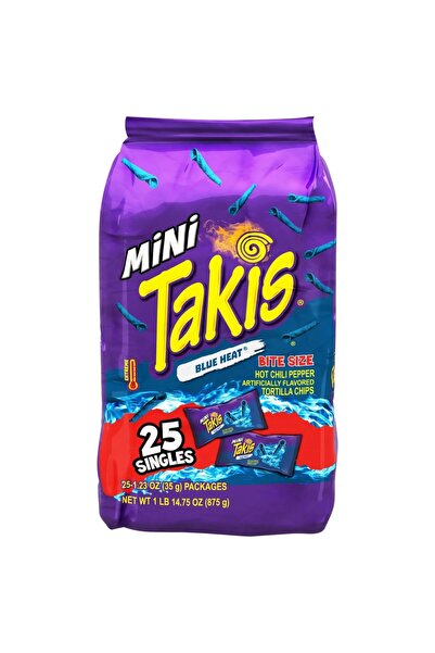 Takis Blue | Chips | Blue Heat Chips | Snacks (Imported) Snacks 35g | Pack of 25