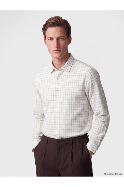 LC Waikiki Timeless Clothing & Timeless Choices Standard Fit Dobby Men's Shirt