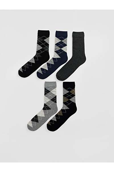 LC Waikiki Timeless Clothing & Timeless Choices Diamond Patterned Men's Socks...