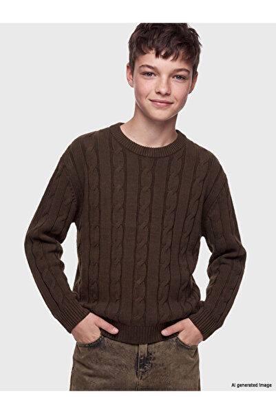 LC Waikiki Sparkling Choices from Shining Store Zero Roba Collar Boy's Knitwe...