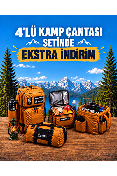 talentteles DESERT 4'LÜ KAMP ÇANTASI SETİ