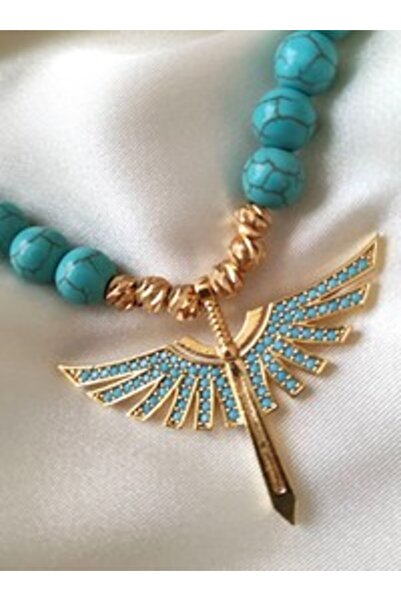 Stoneage Mikai̇l's Sword Healing Necklace - Turquoise -