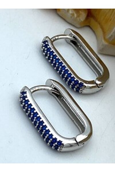 Stoneage Zircon Stone Jewelry Earrings - Silver Color -