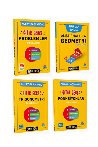 Üç Dört Beş Yayıncılık Şenol Hoca - Çıtır Çerez Problemler-Geometri-Fonksiyon...