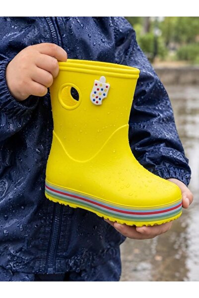 GKT SHOES Koko Children's Rain Boots with Colored Soles and Waterproof Wrap