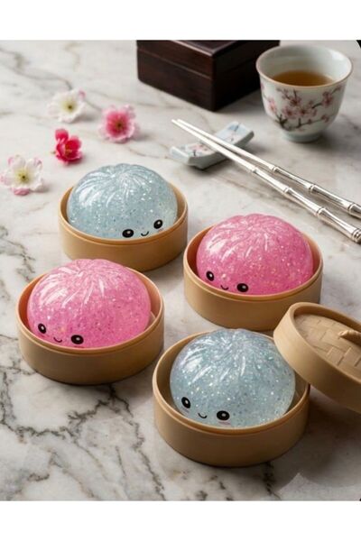 GUZZYİŞLETME 1 Adet Dumpling Squishy Jelli Özel Kutulu Süpriz Büyük Boy Çin M...
