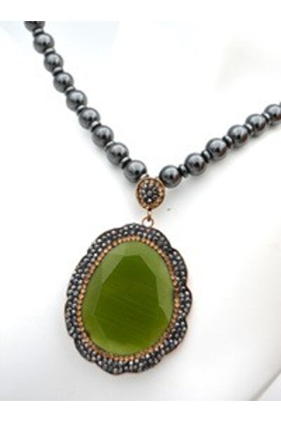 Stoneage Special Design Hand Made Hematite Necklace - Gray -