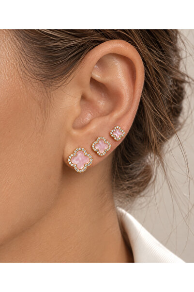 reyselstyle Zircon Stone Multi Luxury Steel Earrings