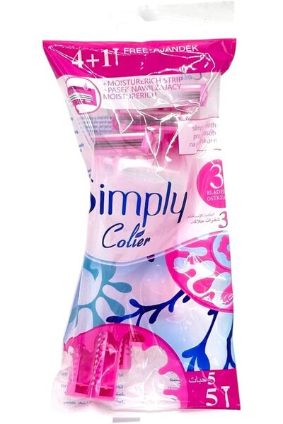 colier Simply Blades Razor with Moisture-Rich Strip 4+1 Moisture-Rich Strip, ...