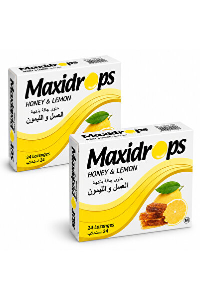 Maxidrops Honey & Lemon Lozenges – 2 × 24 Lozenges | 48 Lozenges