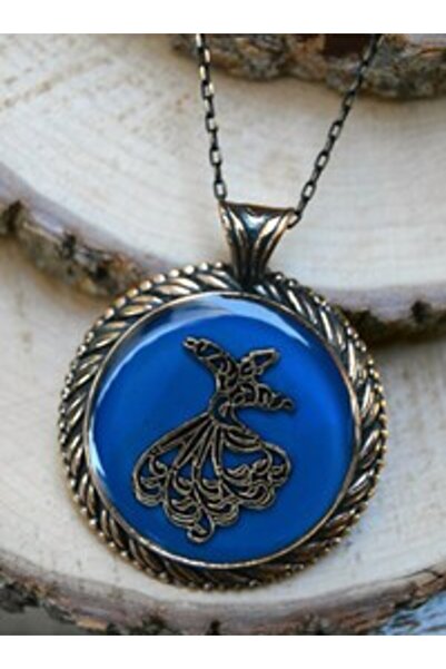 Stoneage Semazen Figurated Handmade Necklace - Blue -