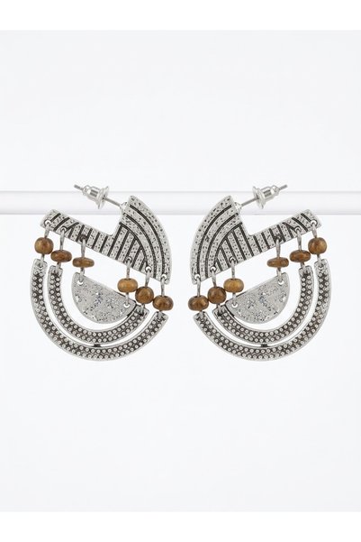 GenelTedarik Women's Ethnic Hoop Stylish Earrings Non-Tarnish Stainless Gift ...