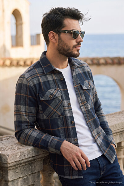 Buratti Plaid Shirt with Chest Pocket Men's Shirt Cf26W121467