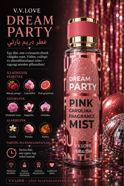V.V LOVE V. V. Love Dream Party Pink Carolina Fragrance Mist 250 ml VL9056-345