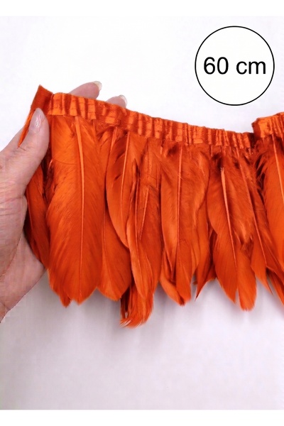 Massaltay Kartal Tüyü 60 cm Dekoratif Doğal Tüy Süsleme Hobi El İşi Kostüm Ak...