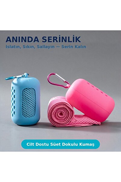 Genel Markalar Hızlı Kuruyan Silikon Kılıflı Mikrofiber Spor Havlusu Karabinl...