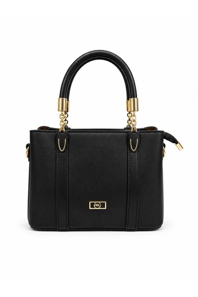 Neli Elegant Γυναικεία τσάντα με χρυσές λεπτομέρειες και λουράκια για τα χέρι...