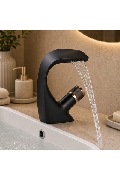 Flippy Baterie Lavoar Monocomanda Alama Sanitara Negru Racorduri incluse OD/2055