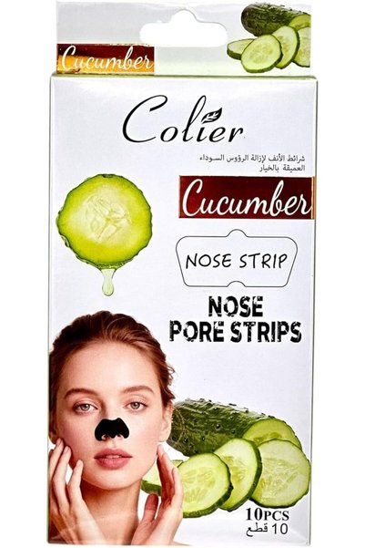 colier Deep Cleansing Nose Strips with Cucumber Extract, 10 Pieces per Pack, ...