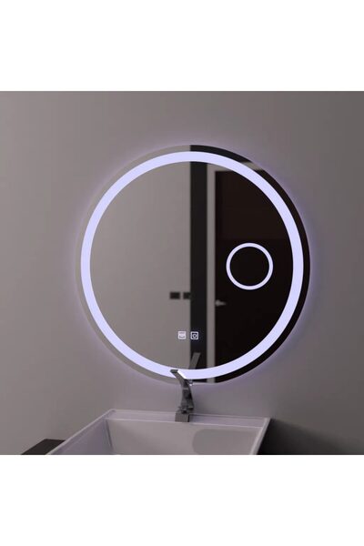 Flippy Oglinda LED Rotunda 70cm, Touch Luxor, Sistem Dezaburire, Dimabila