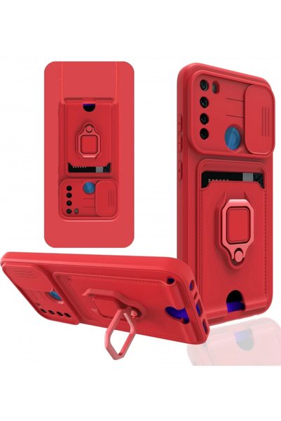 Bezos حافظة متوافقة مع هاتف Xiaomi Redmi Note 8 مع حلقة زوما لبطاقة العمل من ...