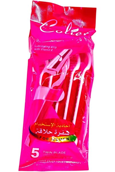 colier Women's Disposable Razors with 5 Blades, for Single Use, Designed for ...
