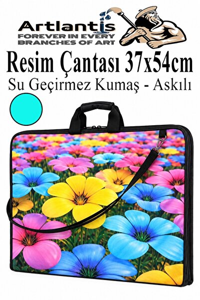 Artlantis Resim Çantası Desenli Kumaş 37x54 cm 1 Adet Kız ve Erkek Teknik Res...