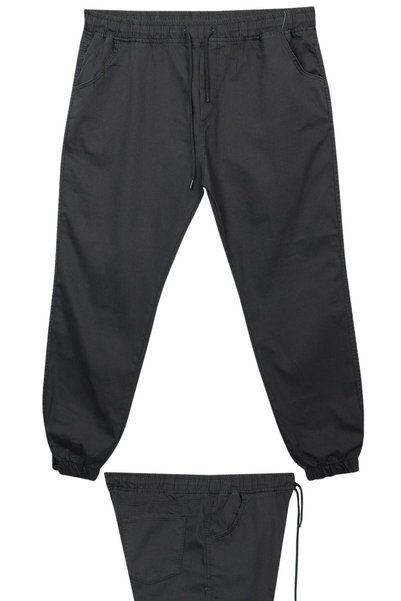 marufshop Men's Oversize Jeans Trousers with Elastic Waist and Rubberized Leg...