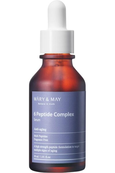 Mary May سيروم ماري آند ماي بمركب 6 ببتيدات 1.01 أونصة سائلة/30 مل |   يخفف م...