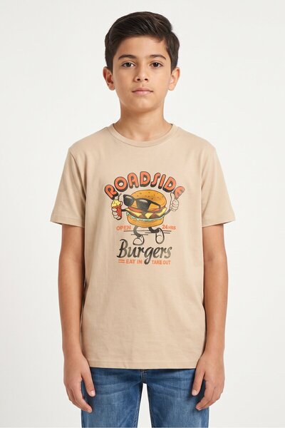 The Children's Place Kids Boy Crew Neck Short Sleeve Graphic Print T-Shirt, B...