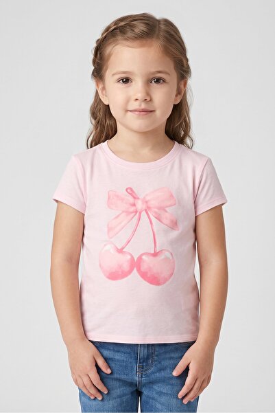 The Children's Place Kids Girl Graphic Print Short Sleeve T-Shirts, Pink