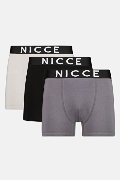 Nicce Men 3 Pcs Brand Logo Boxer, Multicolor