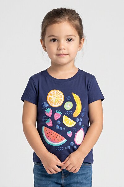 The Children's Place Toddlers Girl Crew Neck Short Sleeve Graphic Print T-Shi...
