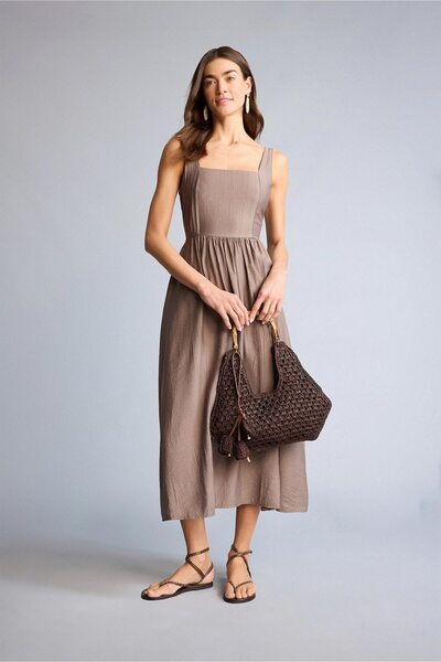 DeFacto Strappy Midi Dress H6579Ax26Sp