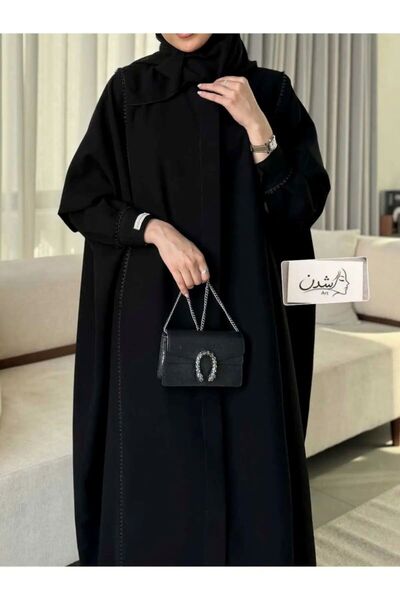 Shaghafi عبايه مشلح بسحاب مخفي بقيطان متعرج رقمها2