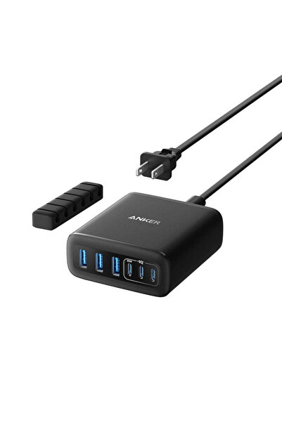 Anker Φορτιστής (A2154G11), 3x USB-A, 3x Type-C, 6 σε 1, Γρήγορη Φόρτιση, Λεπ...