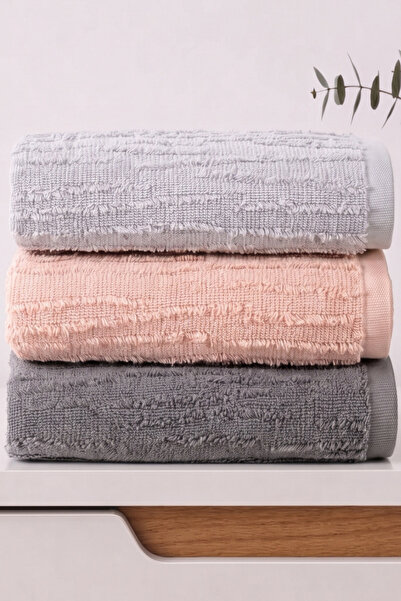 neşe home collection Σετ πετσετών χεριών, προσώπου και κεφαλής Grace 3 τεμαχί...