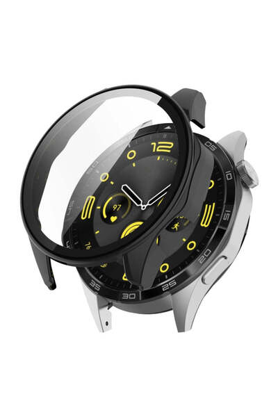 Techsuit Калъф за смарт часовник за Huawei Watch GT 4 46мм, Techsuit, черен -...