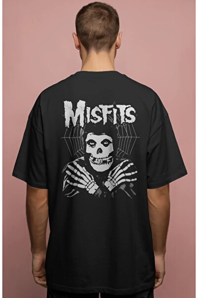 SEVBANO Misfits Rock Metal Music Band Printed Unisex Oversize Premium T-Shirt