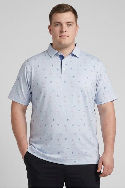 FootJoy Men Athletic Fit Short Sleeve Golf Polo Shirt, Multicolor