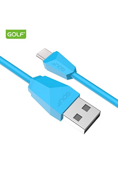 Golf Cablu USB la USB Type C Diamond Sync, albastru, 1m, 2A, GC-27t