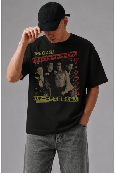 Fuddy Moda Unisex μπλουζάκι με στάμπα The Clash I Fought the Law, μπλουζάκι μ...