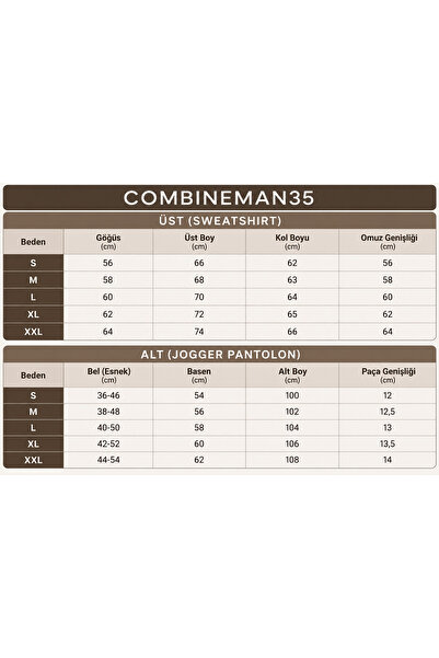 Combineman35 BALANCE Kadın Erkek Siyah Beyaz Renk Bloklu Polo Yaka Eşofman Takımı Çift Kombini
