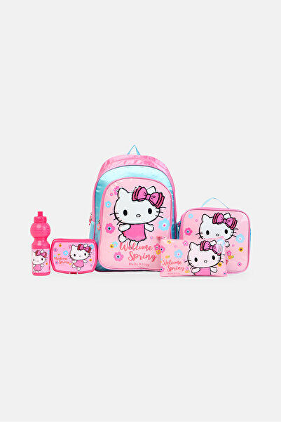 SANRIO مجموعة حقيبة ظهر هيلو كيتي 5 في 1 للأطفال البنات