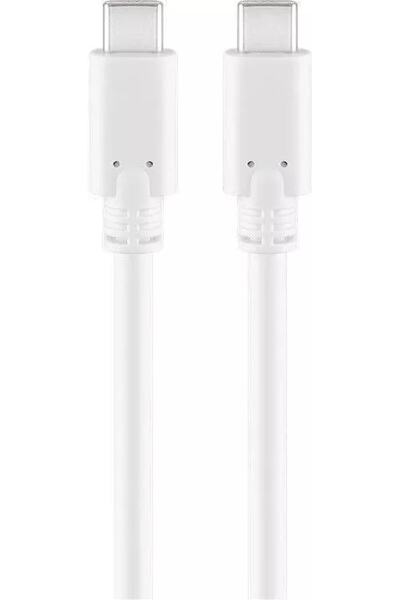 goobay Cablu USB Type C Generatia 1 tata-tata 1m alb